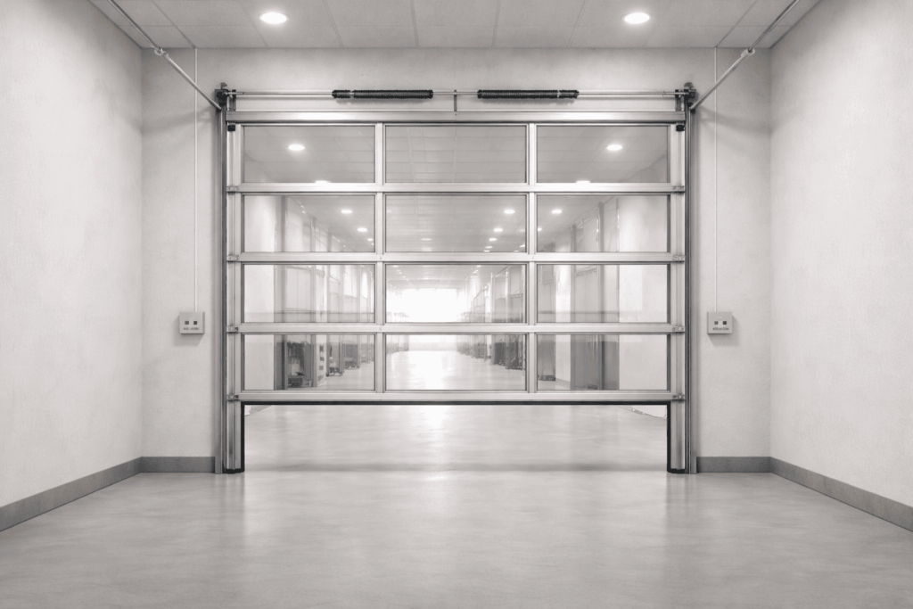 Transparent Sectional Overhead Doors - Global Smart Solutions